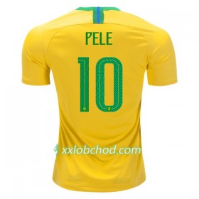 Fotbalové dresy Brazílie Pele 10 MS 2018 Domácí Dres